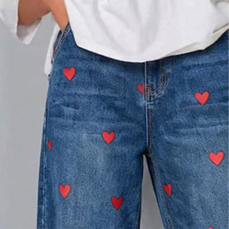 Bexley | Relaxed Fit Heart Accent Jeans
