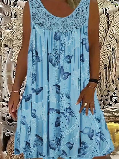 Quinara | Sleeveless Bloom Print Dress