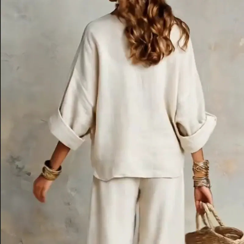 Orelissa | Bohemian Linen Two Piece Set