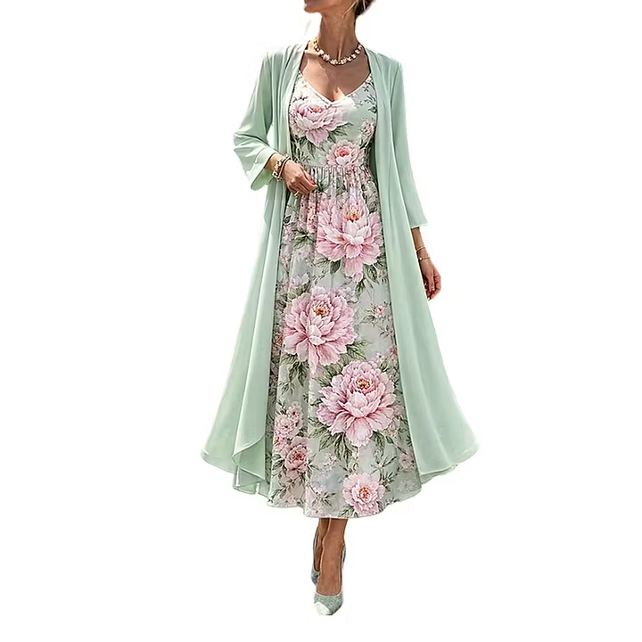 Celianne | Layered Floral Maxi Set