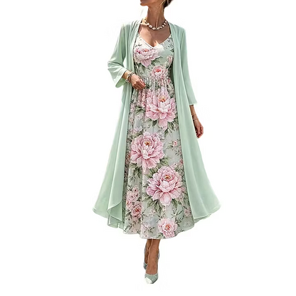 Celianne | Layered Floral Maxi Set