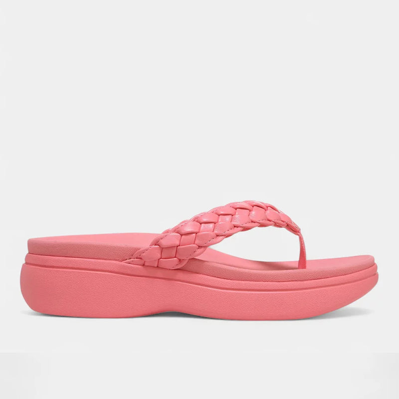 Aurelle | Plaited Comfort Platform Sandals