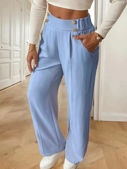 Odelia | Comfort Fit Pleated Wide Leg Pants