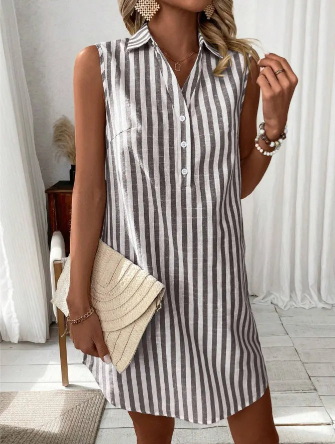 Theadora | Relaxed Fit Summer Shirt Dress