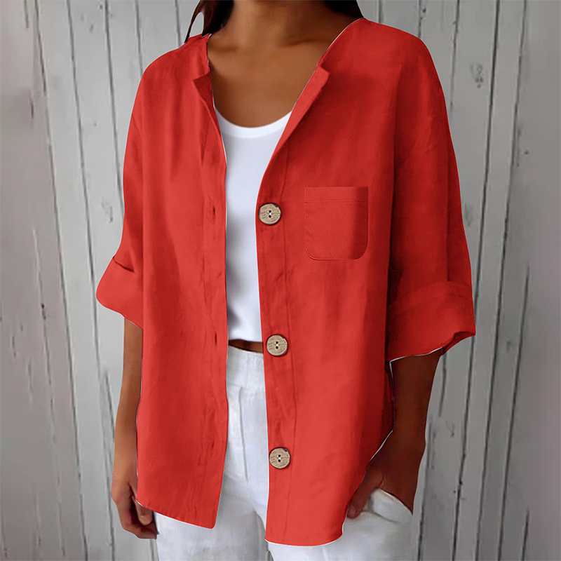 Mirelisse | Minimalist Button Front Blouse