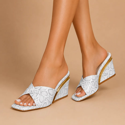 Verity | Chic Cross Strap Slide Sandals