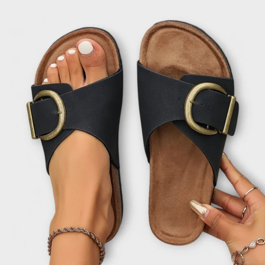 Elora | Minimal Comfort Flat Sandals