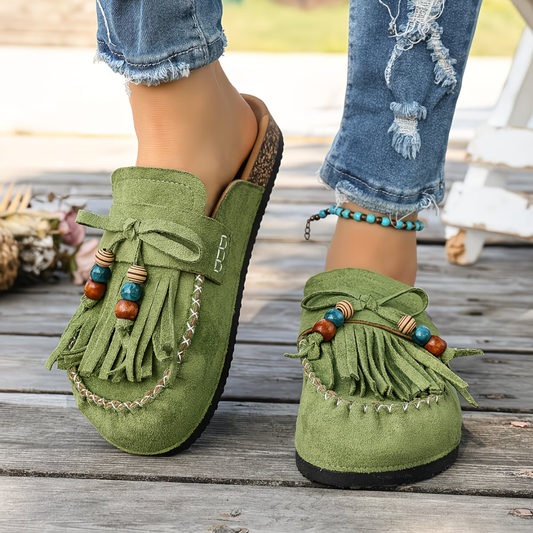 Norvica | Tassel Detail Casual Mule Loafers