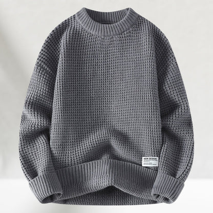Hayes | Relaxed Waffle Knit Crew Sweater