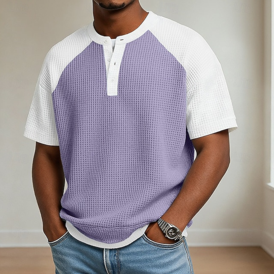 Dalton | Casual Waffle Knit T Shirt