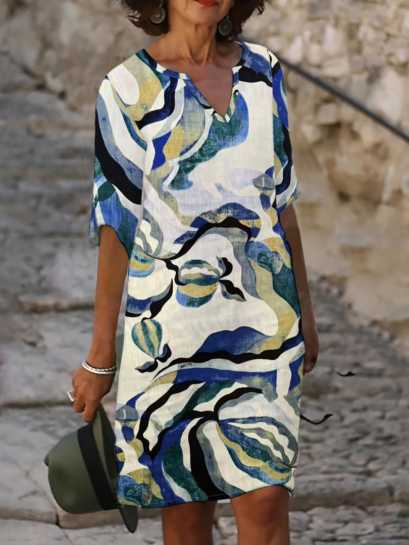 Maren | Botanical Flow Relaxed Dress