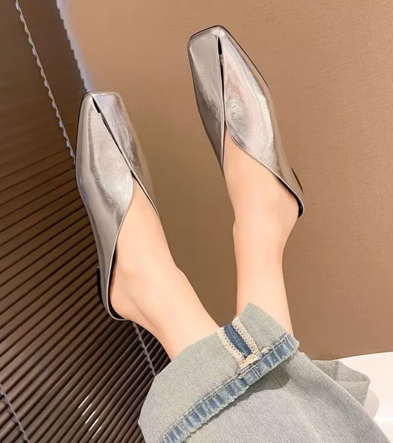 Virelle | Soft Touch Slip On Mule Flats