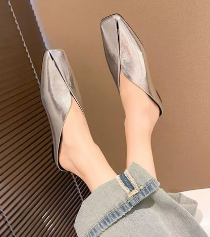 Virelle | Soft Touch Slip On Mule Flats
