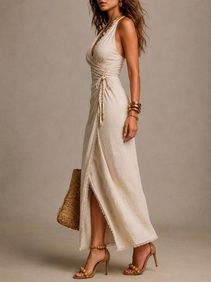 Nerisse | Refined Wrap Maxi Dress