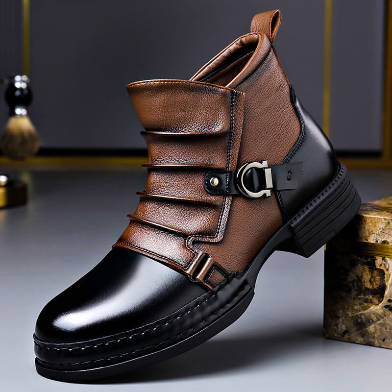 Fenwick | Rugged Leather Dress Boots