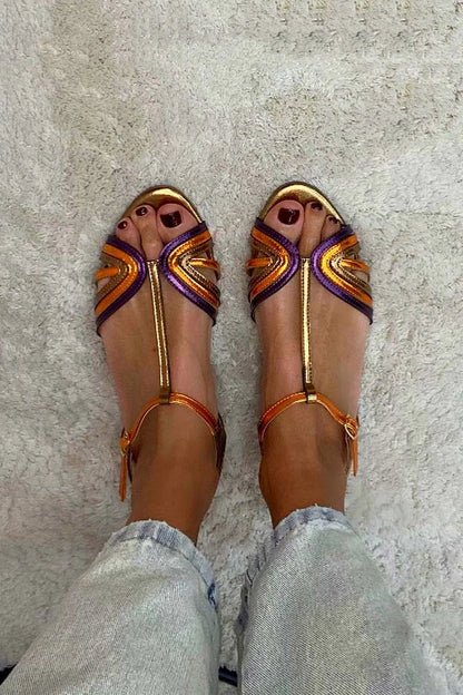 Tavella | Color Block Comfort Sandals