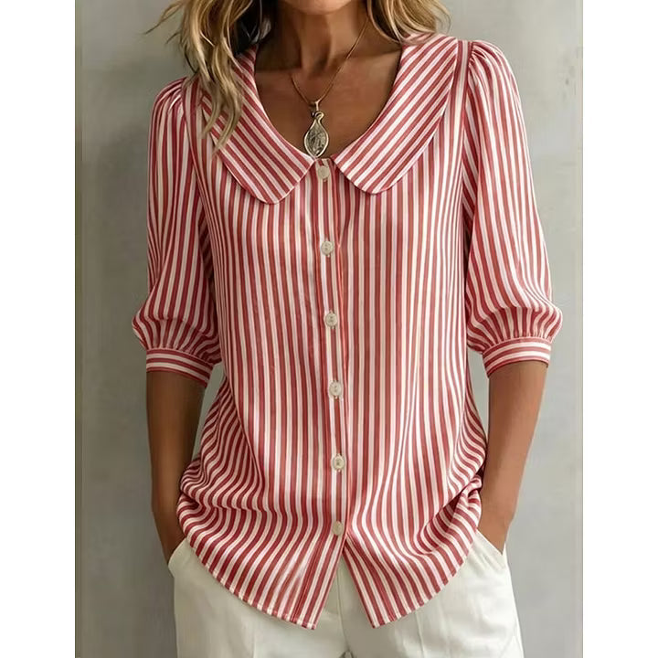 Aveline | Vintage Collar Casual Blouse