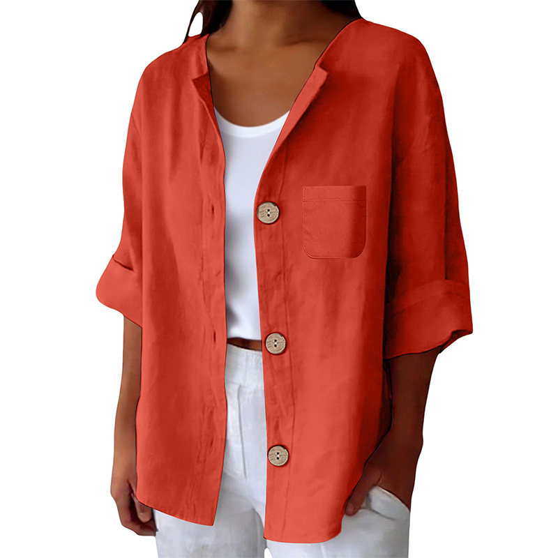Mirelisse | Minimalist Button Front Blouse