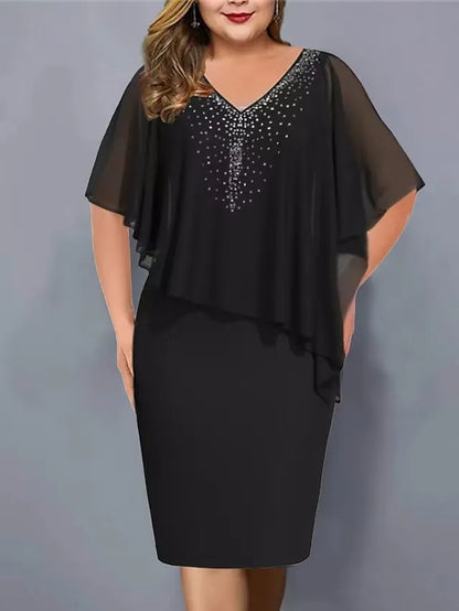 Haisley | Layered Evening Midi Dress