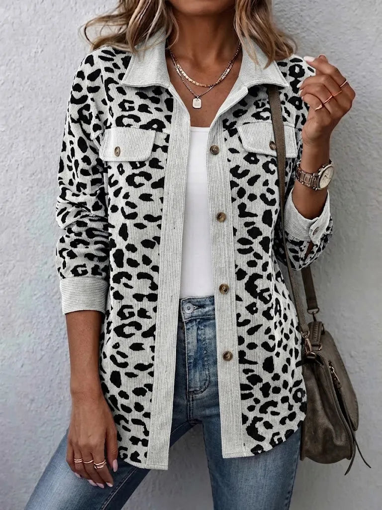 Ursalyn | Leopard Knit Cardigan