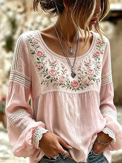 Selina | Vintage Bloom Relaxed Blouse