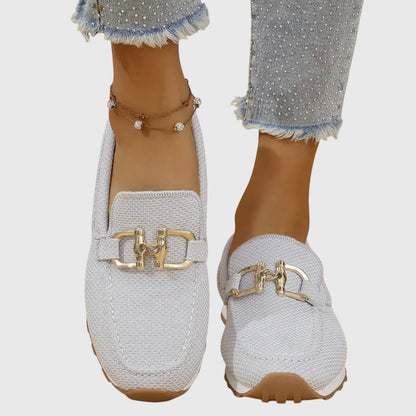 Veloura | Chain Detail Slip On Loafers