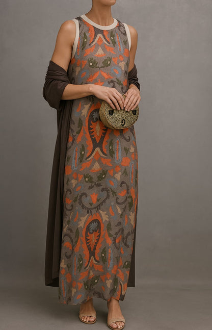 Zorabelle | Artisan Print Summer Maxi Dress
