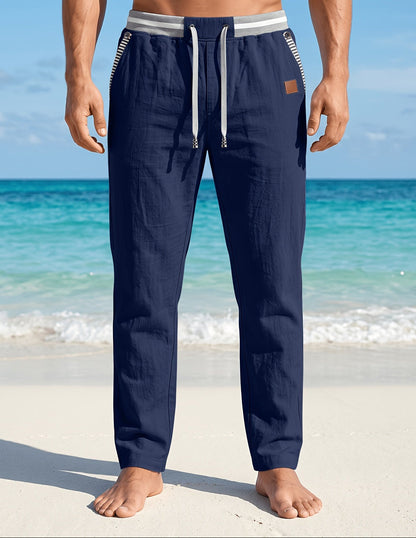 Kaelan | Relaxed Linen Blend Trousers