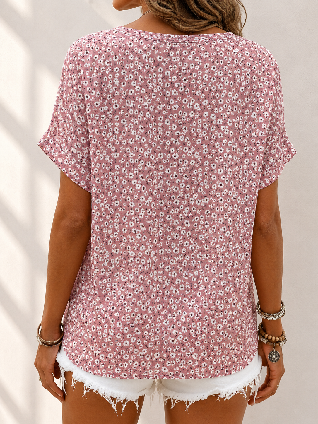 Nora | Casual Summer Button Front Blouse