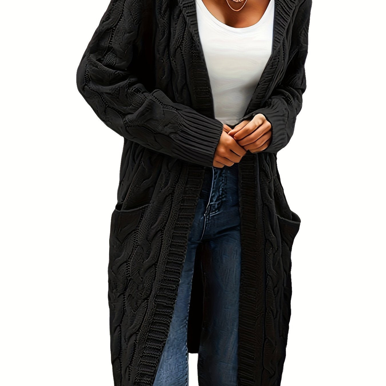 Kessara | Cozy Open Front Pocket Cardigan