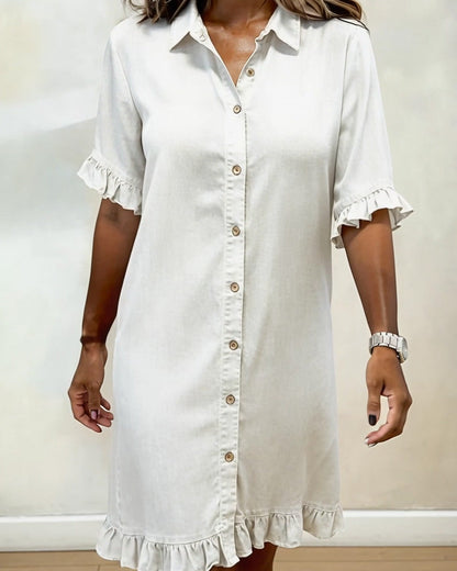 Mirevanna | Button Front Casual Midi Dress