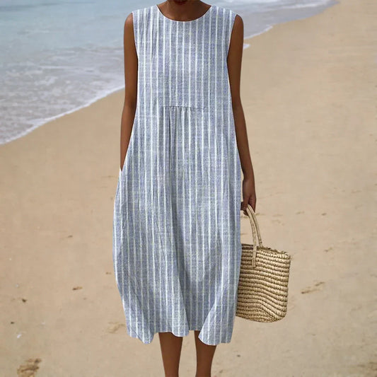 Zarevessa | Sleeveless Coastal Casual Dress