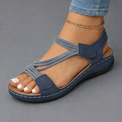 Tessa | Braided Strap Comfort Sandals