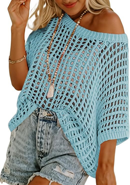 Elowyn | Open Knit Relaxed Sweater