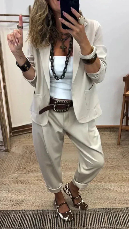 Annelore | Relaxed Blazer Trouser Set