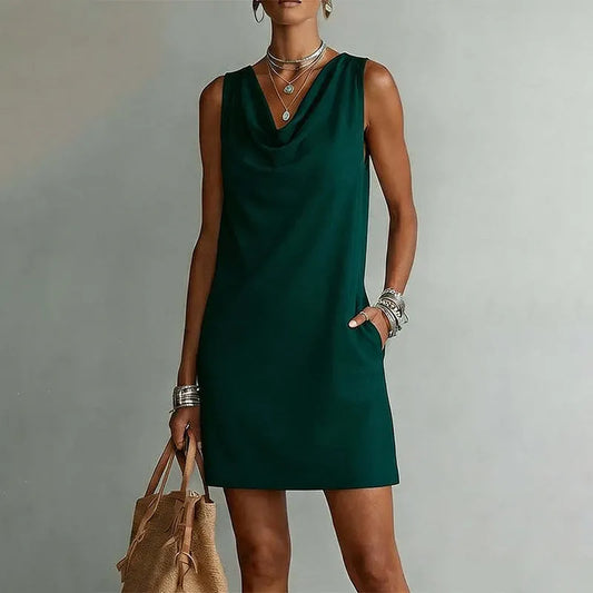 Rowena | Elegant Pocket Mini Dress