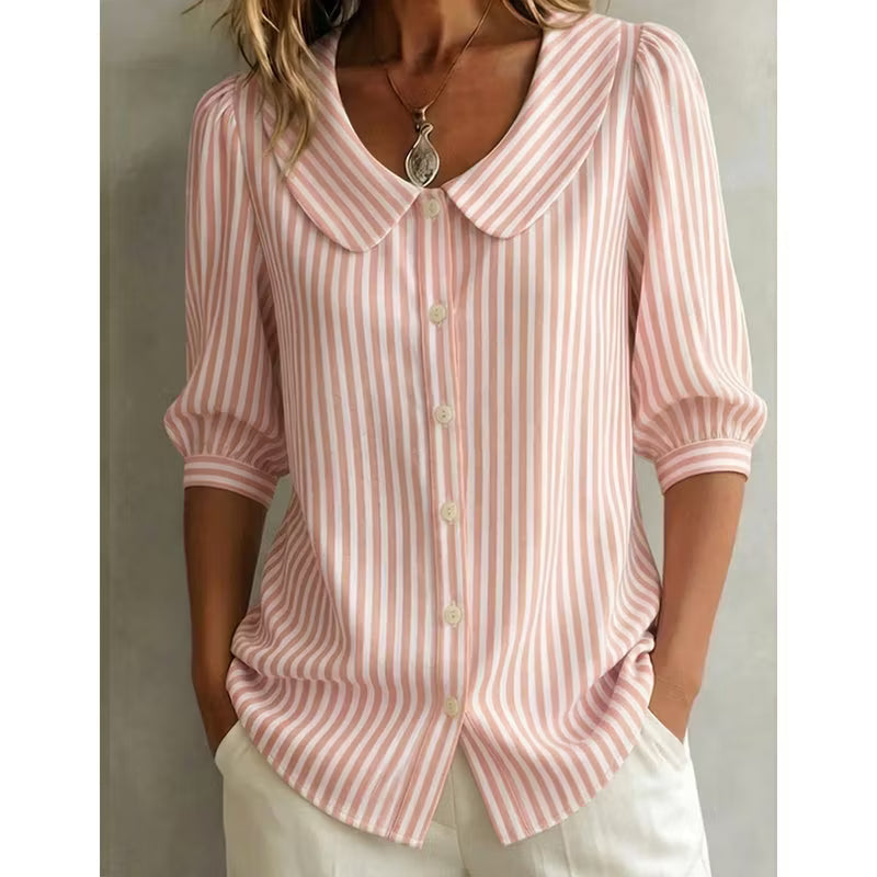Aveline | Vintage Collar Casual Blouse