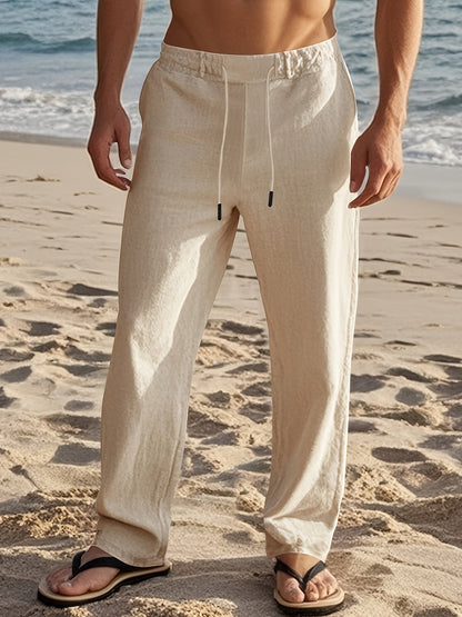 Thorne | Lightweight Straight Leg Linen Pants