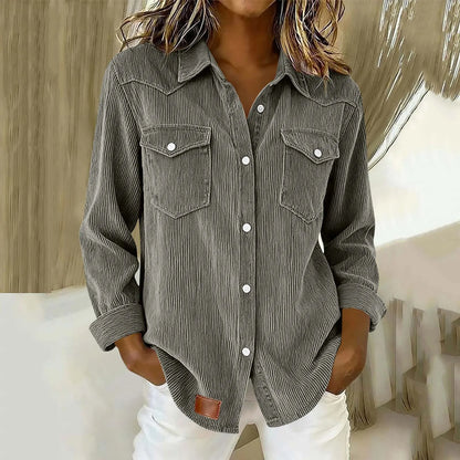Sylvera | Relaxed Corduroy Pocket Shirt