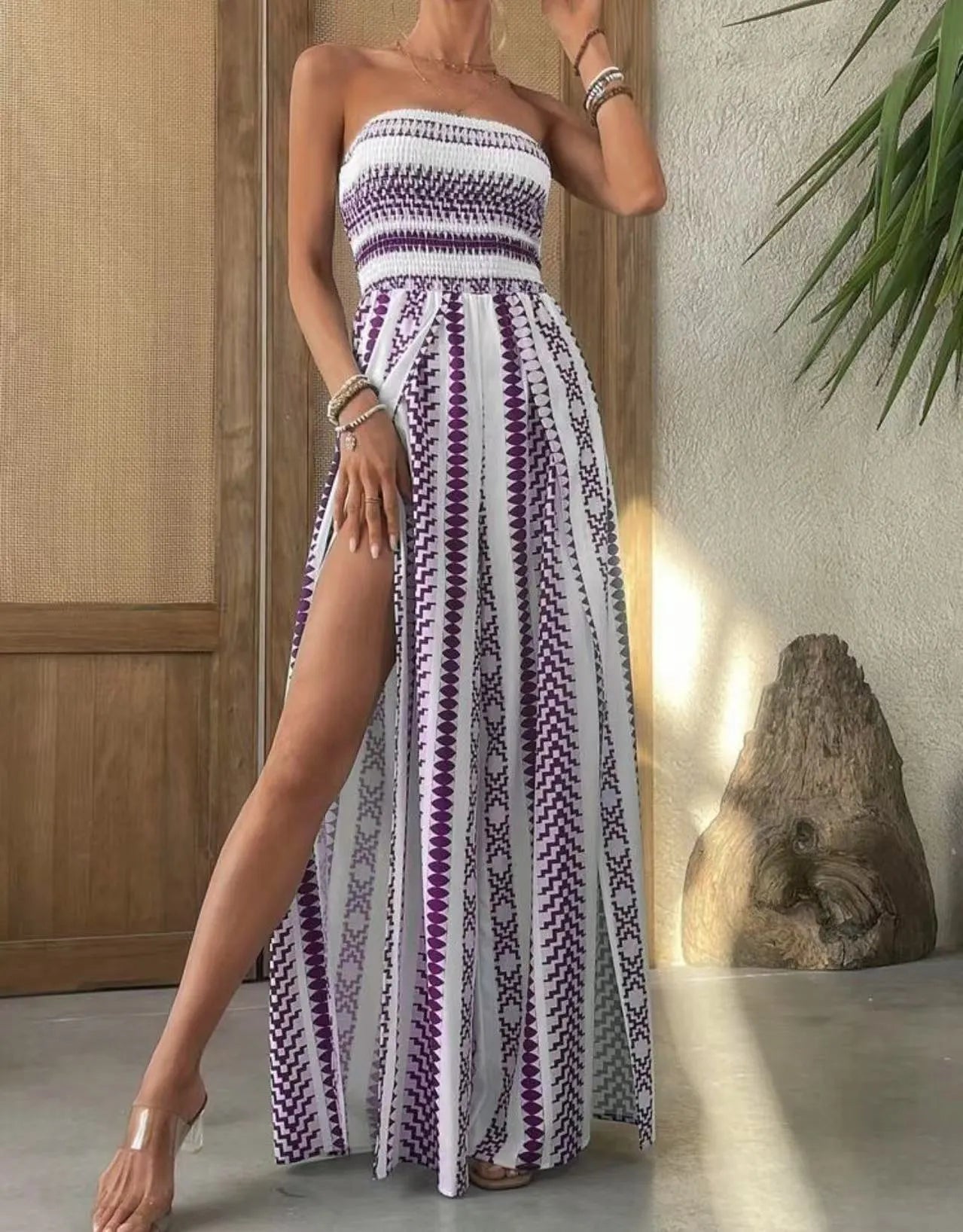 Avelina | Smocked Resort Maxi Dress