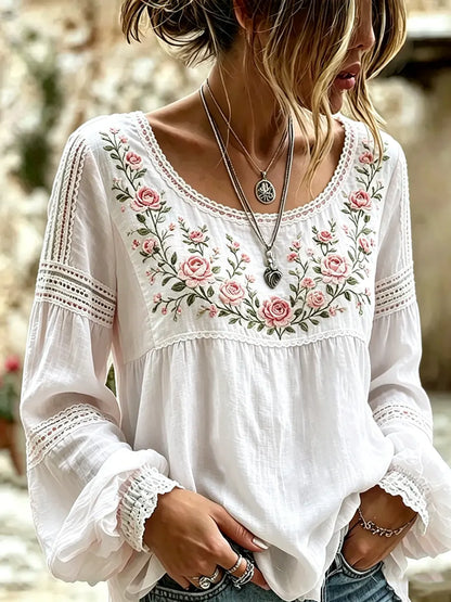 Selina | Vintage Bloom Relaxed Blouse