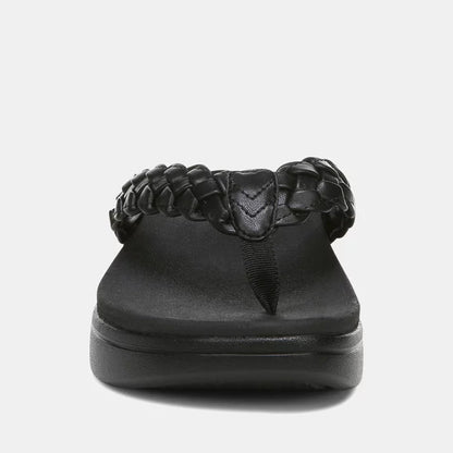 Aurelle | Plaited Comfort Platform Sandals