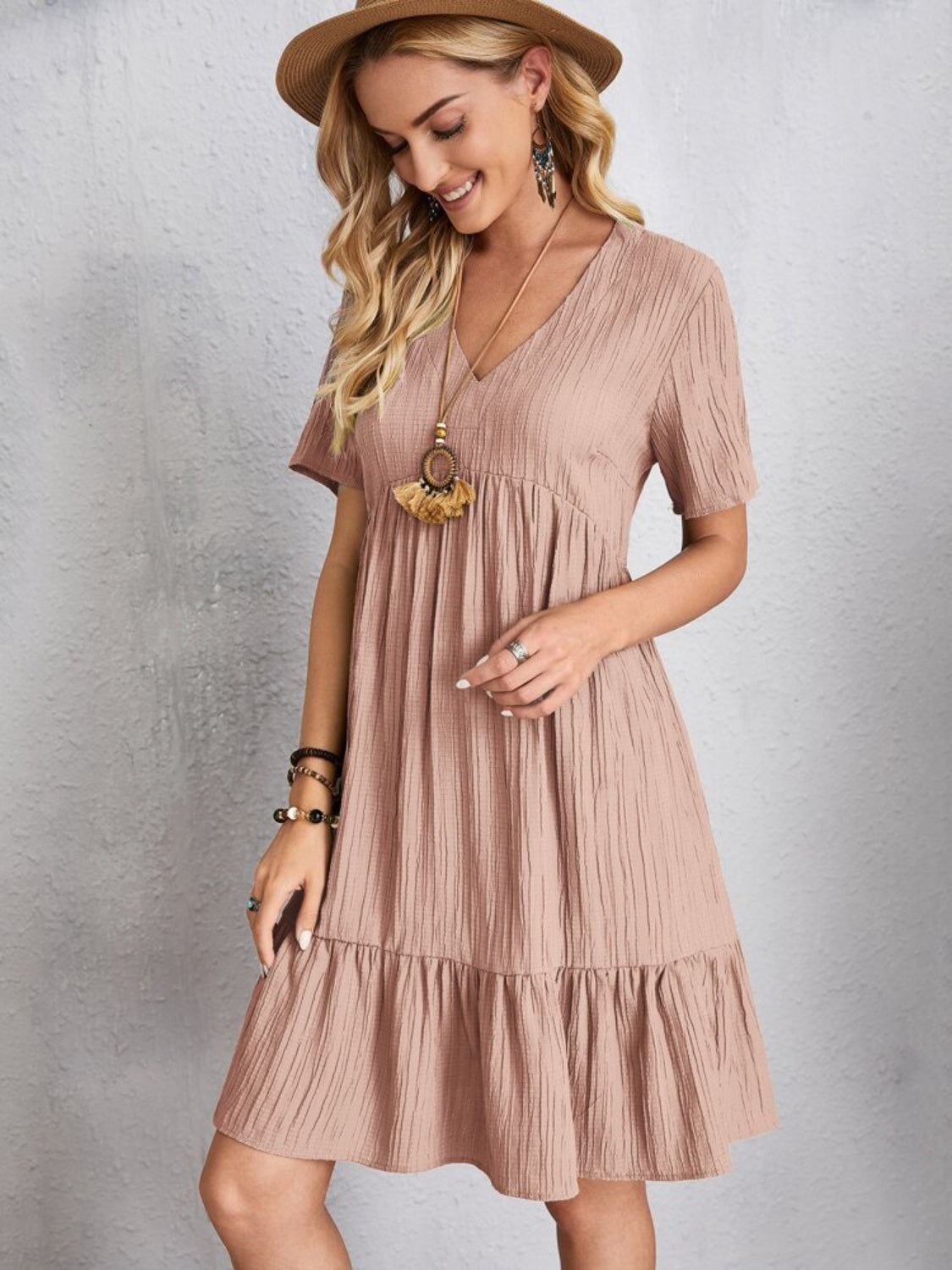 Kerensa | Relaxed Fit Babydoll Mini Dress