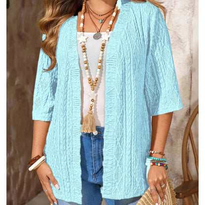 Rovienne | Textured Knit Cardigan Set
