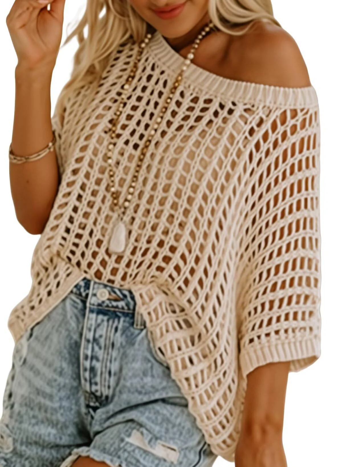 Elowyn | Open Knit Relaxed Sweater