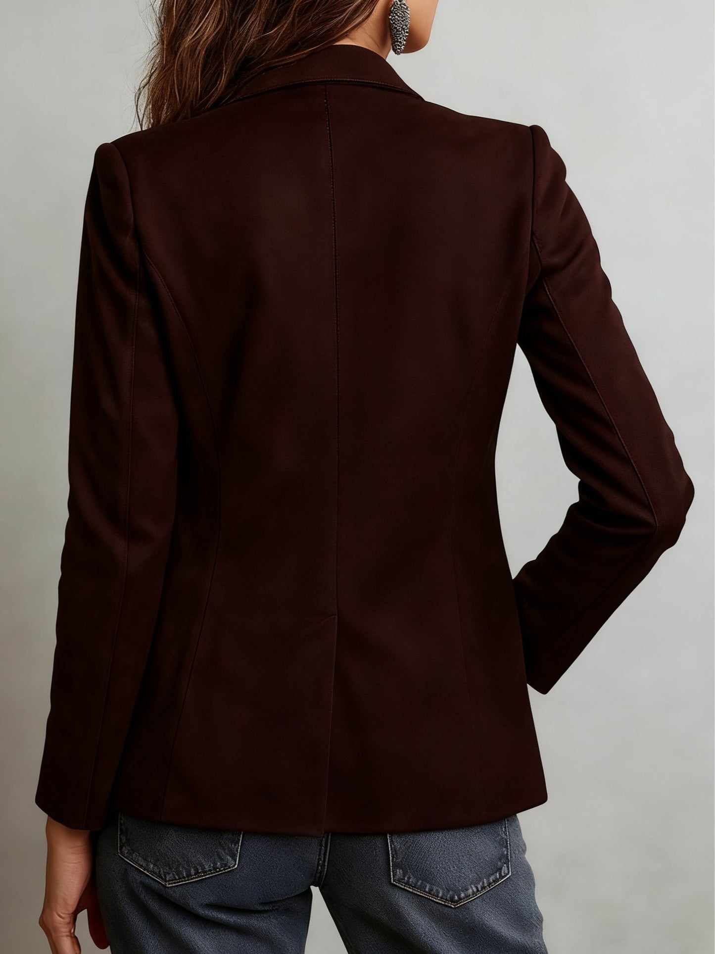 Salome | Notch Lapel Suede Blazer
