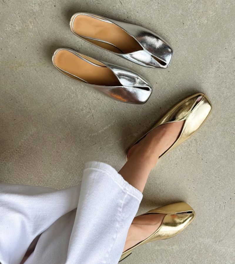 Virelle | Soft Touch Slip On Mule Flats