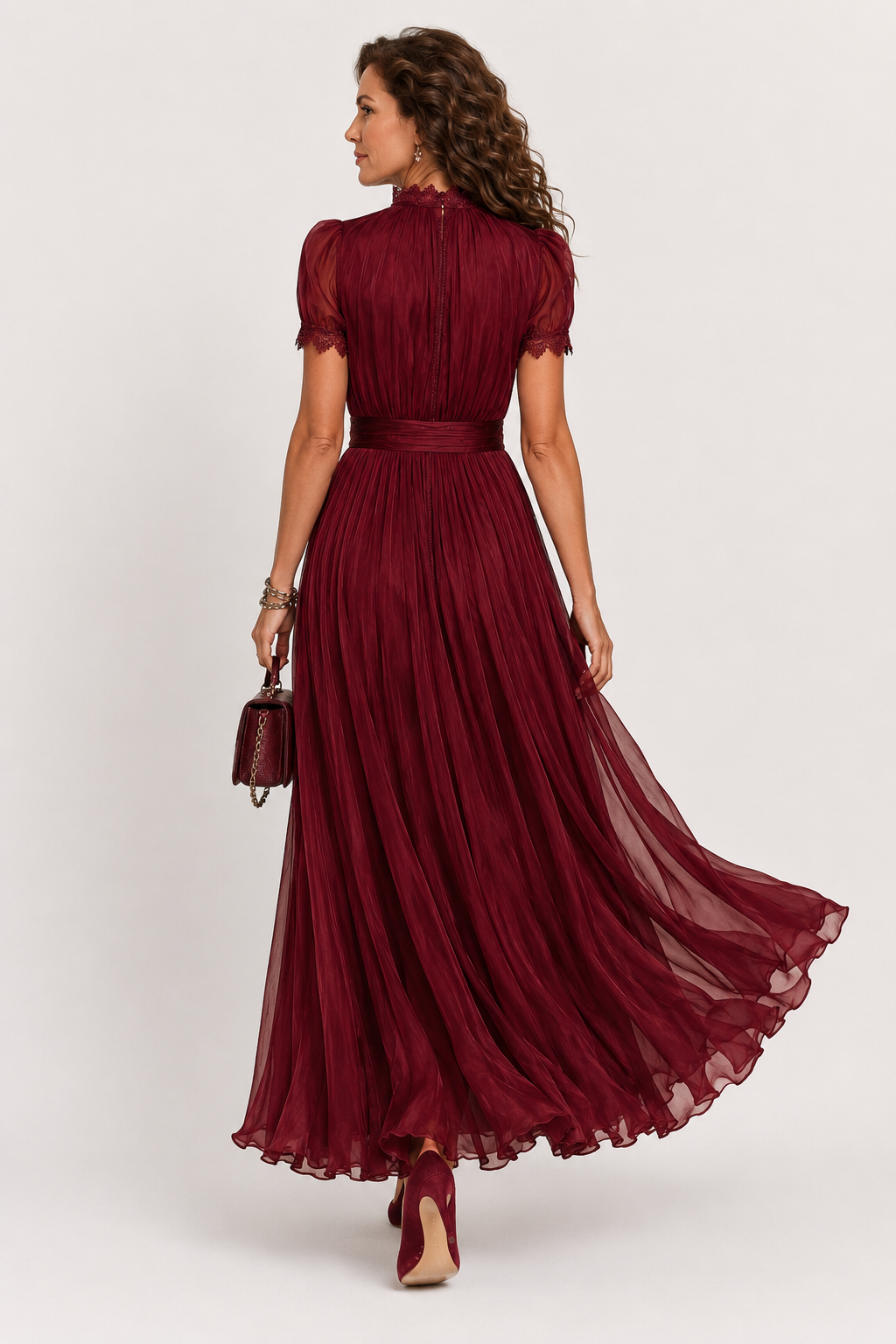 Celandine | Keyhole Neck Formal Maxi Dress