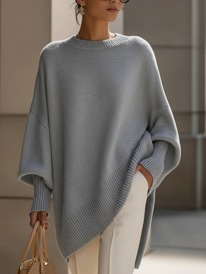 Tavianna | Soft Draped Poncho Knit Sweater