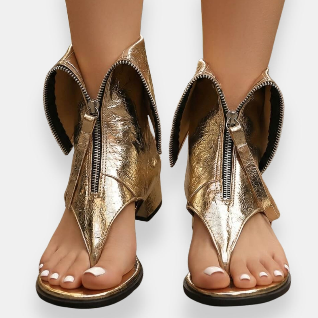 Lunara | Open Toe Block Heel Party Sandals